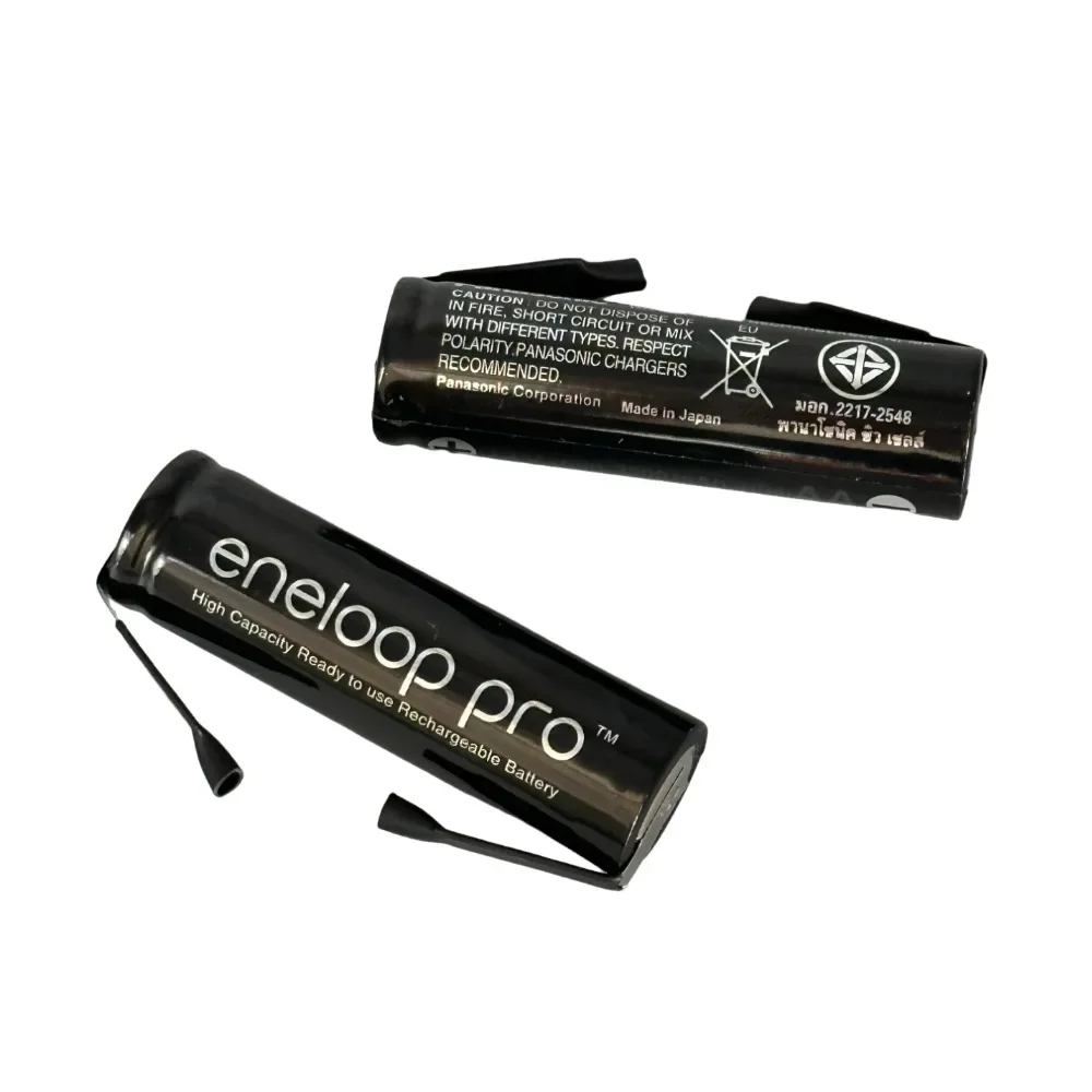 Rechargeable Battery Panasonic AA 1.2V 2550mAh Ni MH Green Shell for Philips Electric Shaver Toothbrush