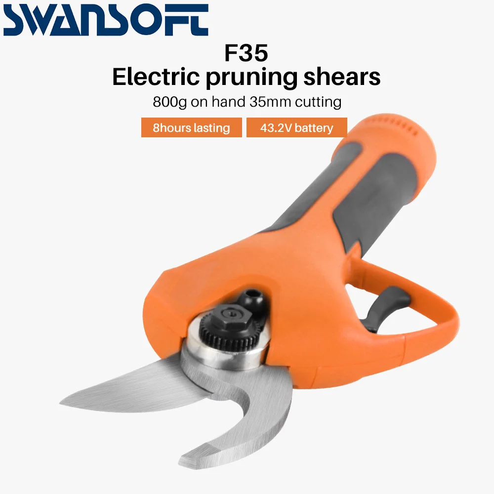 Forbici Elettriche Swansoft F35 800G A Portata Di Mano Cesoie Elettriche Da Taglio Da 35Mm, Cesoie Elettriche Da Giardino E Vigneto
