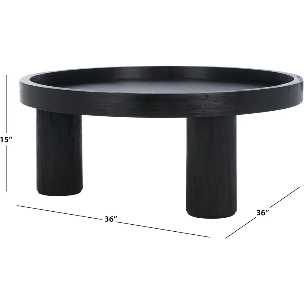 Ljustra Meek Black Coffee Table - Side View