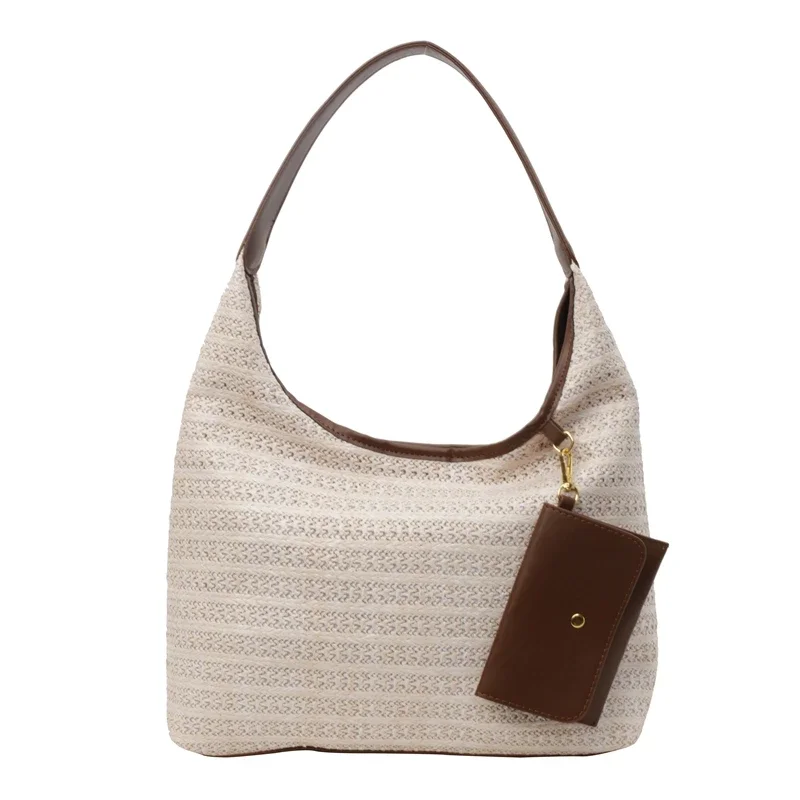 thumbnail image 1 of Nuevos bolsos de hombro con cierre interior de gran capacidad, bolsos de mano ligeros e informales, gran oferta 2024, bolsos para mujer, bolsas para mujeres, 1 of 5
