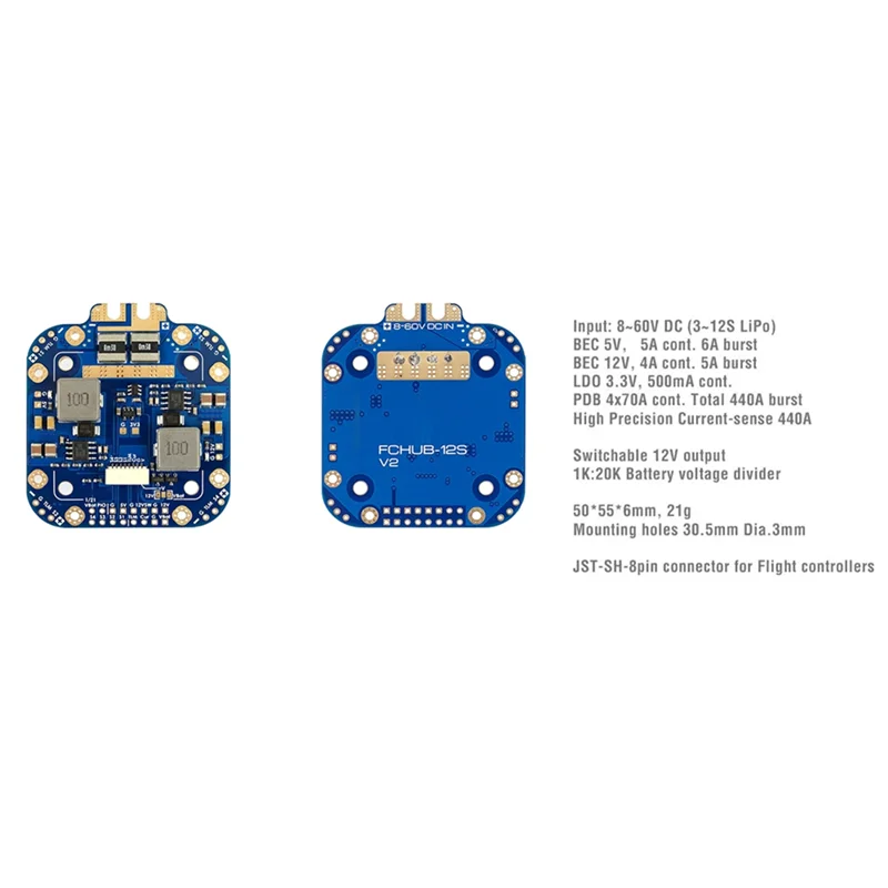PDB 4 en 1 70A 110A ESC Board installé sur un châssis de drone, entouré de moteurs et contrôleurs