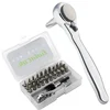 28/32 in 1 Mini Ratchet Wrench Set with Right Angle Offset 1/4" 72 Tooth Screwdriver Handle Magnetic Torx Bit for Tight Spaces 1