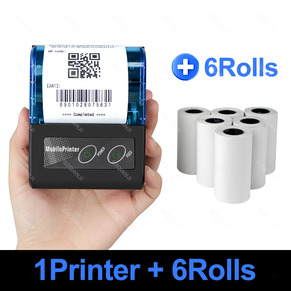 Imprimante De Codes à Barres Imprimante De Factures Imprimante Thermique Portable Bluetooth 58