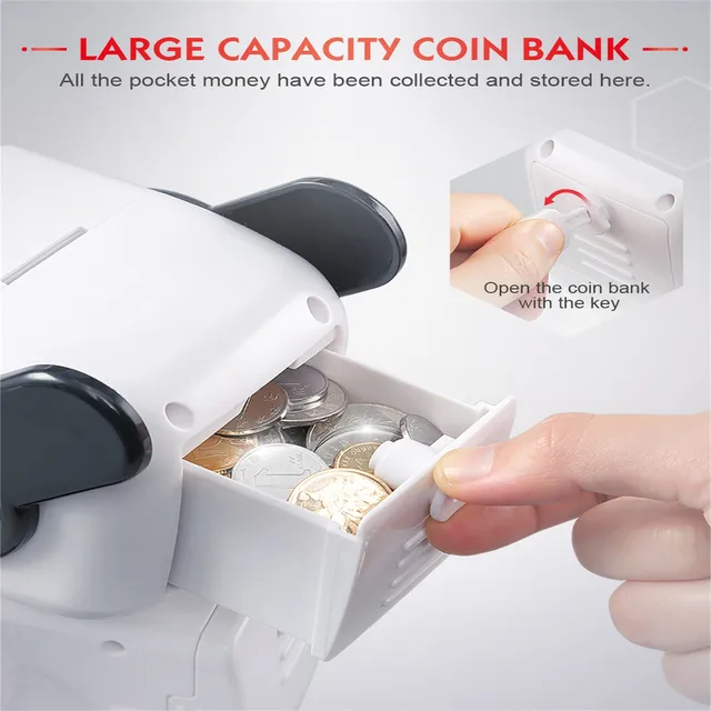 RC Vector robot JJR/C R4 CADY WILE 2.4G Intelligent Remote Control Advisor Coin Bank Smart Robot Money Coin Piggy Bank Kids toys 4