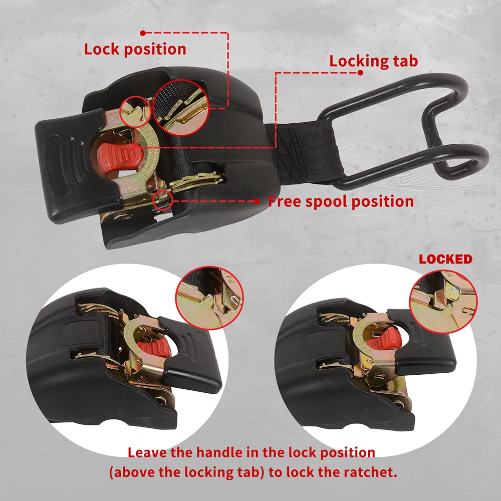 Boat Winch Strap Bolt-On Retractable Ratchet Straps Tie Down Straps Trailer Winch Belt Marine Change Tape Heavy Hook Safety Belt