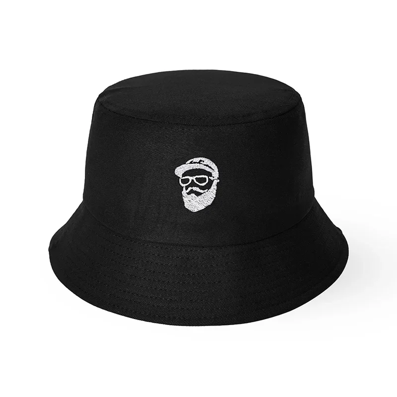 Bucket Hat Woman Man Cartoon Embroidery Panama Cap Men Women Summer Hat Naroto Akatsuki Outdoors Sunscreen Bonnet Fisherman Hat