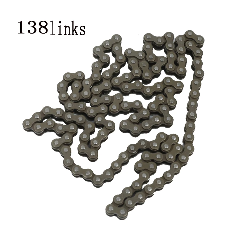 25H Chain 138 Links 68 Tooth links loops Chain with Gear Box And Rear Sprocket Fit Mini Moto Pocket Bike