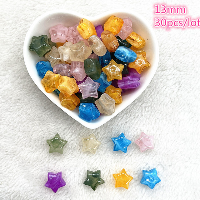 6mm--10mm Color Mixing Round Charms Acrylic Beads Loose Spacer Beads for Jewelry Makeing DIY Handmade Bracelet Accessories
