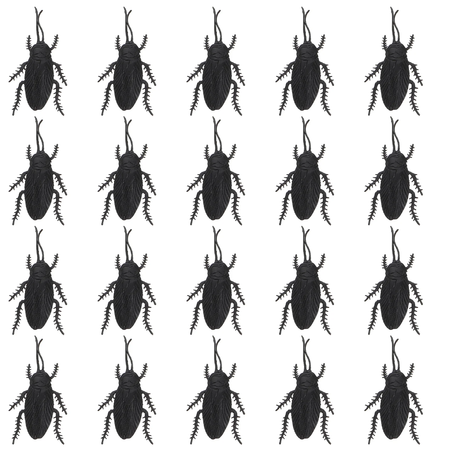 

20 Pcs Toy Supplies Simulation Toys Insect Pvc Game Props Fake Cockroaches