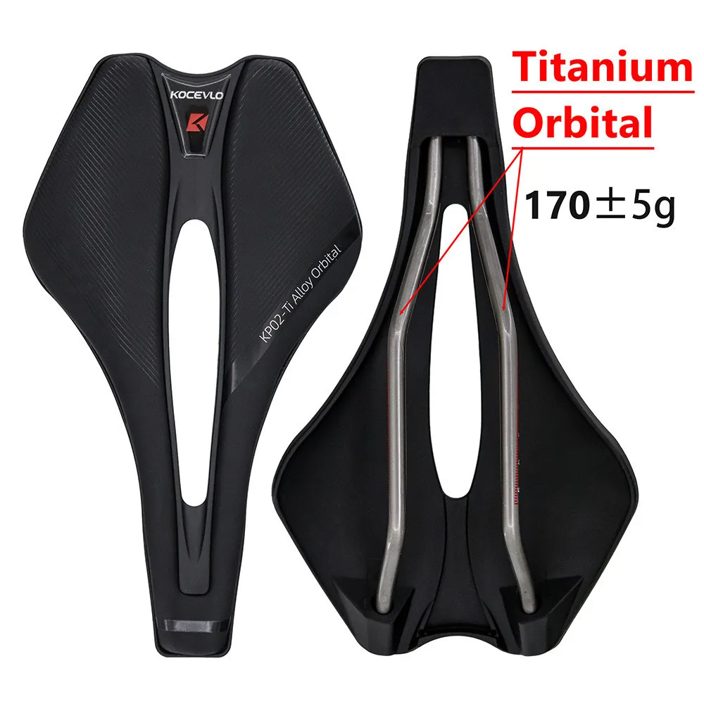 KOCEVLO Bicycle Titanium bow Saddle Road MTB Bike Seat Pu Leather Riding Saddle bicycle saddle