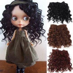 15CM*100CM Synthetic BJD Dolls Curly Hair DIY Handmade Hair Bundle Material Toy Accessories Heat Resistant Fiber Wig
