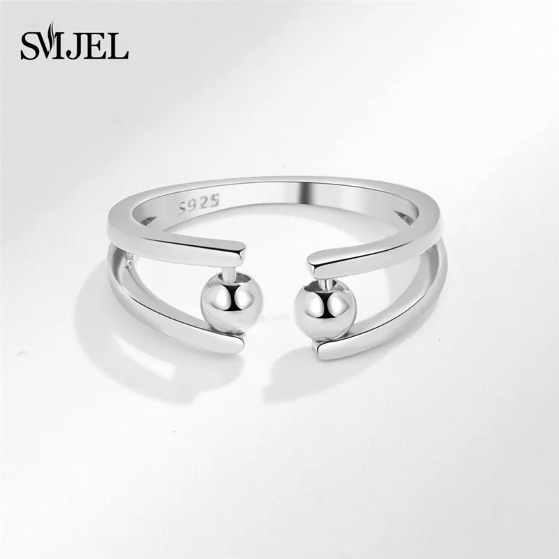 Elegant Beaded Spinner Ring - Anti-Stress Fidget Jewelry