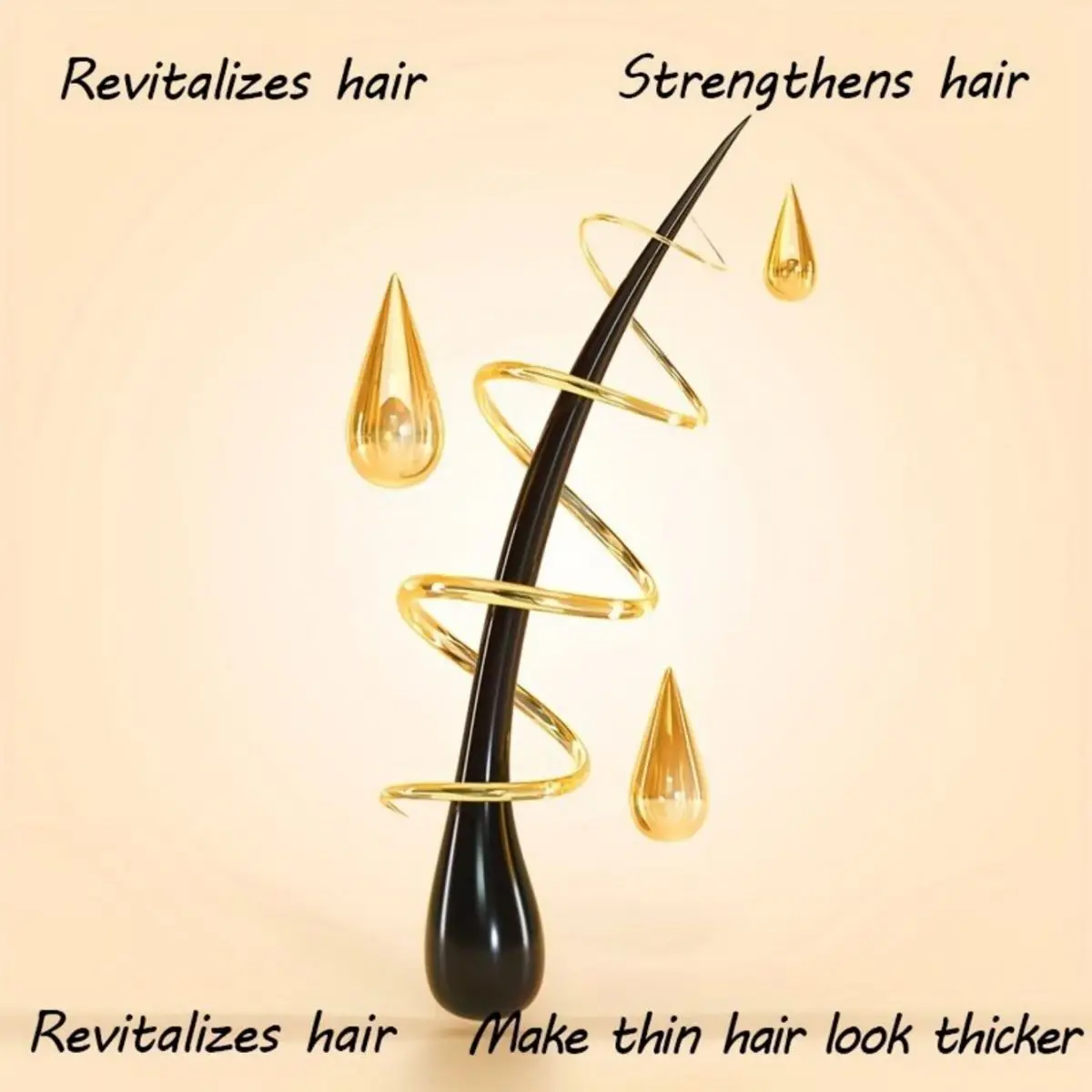 Hair Growth Serum for Men Essential Oil Hair Repair Furcation Protection Anti-hair Loss Beard