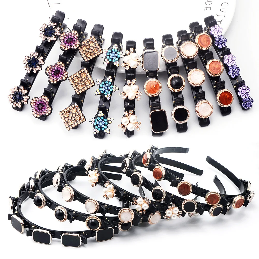 

2023 несколько стилей новые модные жемчужные стразы челки зажим повязка заколки для волос для женщин девушек аксессуары для волос головной убор