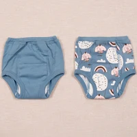 100% Cotton Baby Training Pants 4 Layers Washable Diaper Learning Pants Infant Cotton Shorts Underwear 2