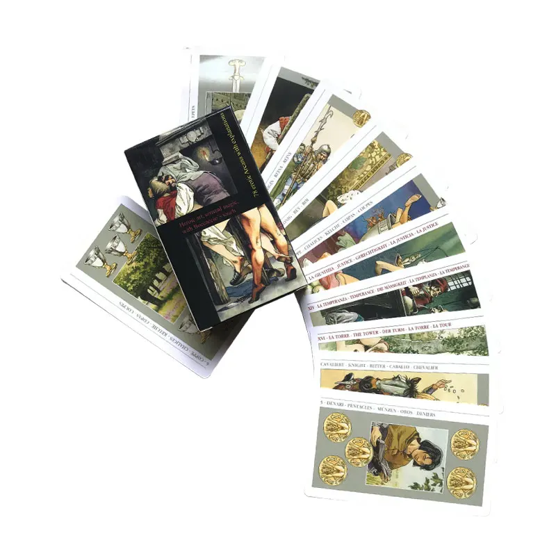 78CardDecameronTarotOracleCardForEntertainmentFateDivination