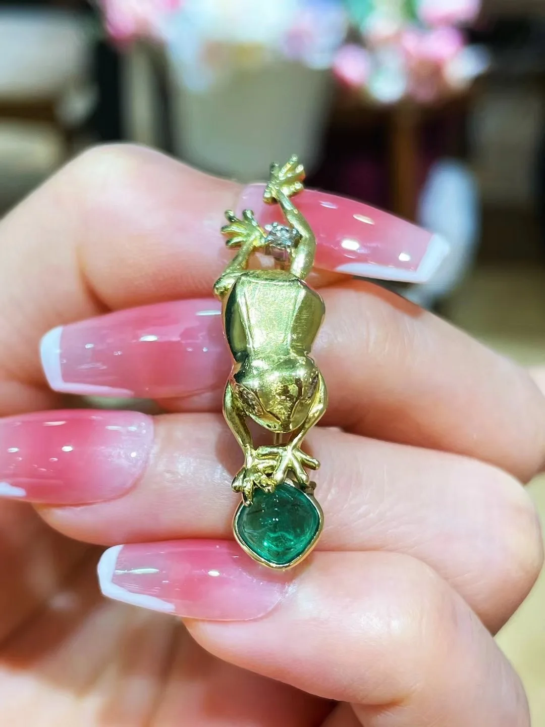 cute romantic frog brooch 18K yellow gold with emerald and diamond genuine luxury jewelry unisex men women jewelry 12 S734798b213f54c0e8b4c48dc49984cdb1 cute romantic frog brooch 18K yellow gold with emerald and diamond genuine luxury jewelry unisex men women jewelry