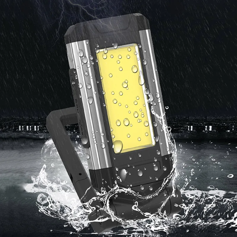 COB Strong Light Auto Repair Work Lights Folding Hook Strong Magnetic Multi-function LED Camping Lamp Emergency Lamps