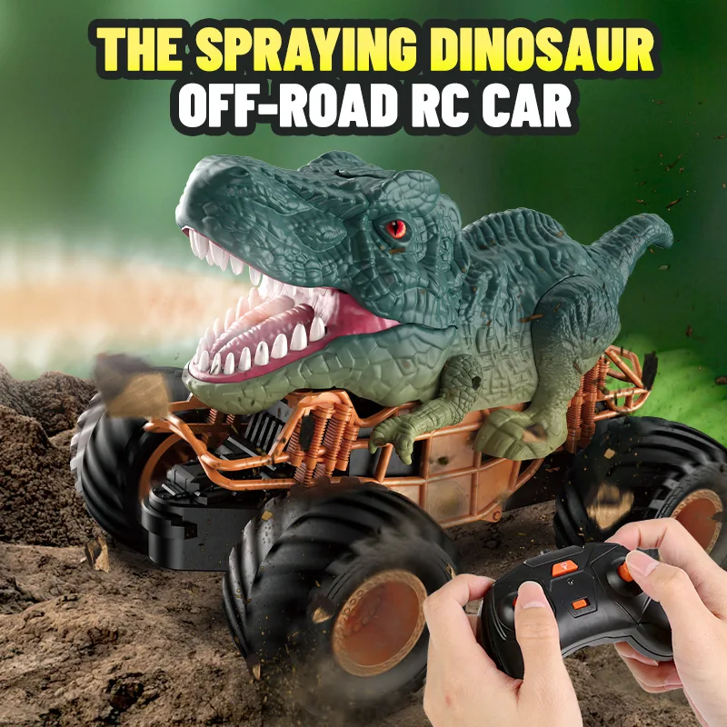 

JJRC распылитель динозавр внедорожник Радиоуправляемая машина игрушка для альпинизма внедорожник тираннозавр рекс Трицератопс трюковый автомобиль для детского подарка