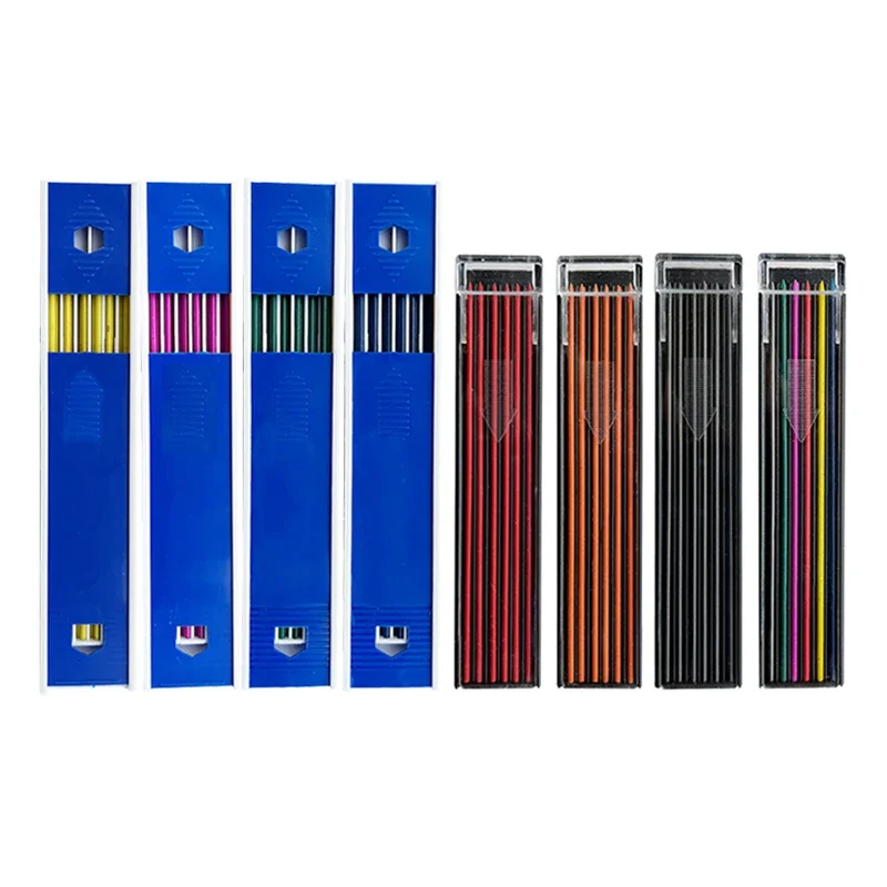 

2.0mm Colorful Mechanical Pencil Refills 2B Erasable Student Color Pencil Leads Art School Drawing Painting Supplies Stationery