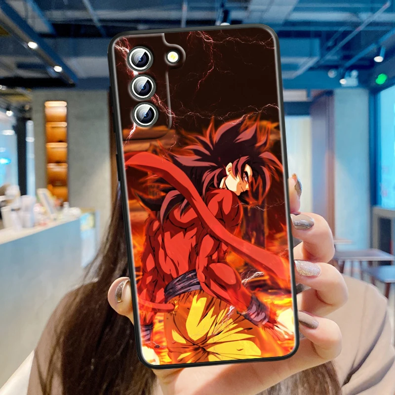 Goku D-Dragon Ball Z Anime For Samsung Galaxy S24 S23 S22 S21 S20 FE S10 S10E Plus Ultra Pro Lite 5G Black Back Phone Case