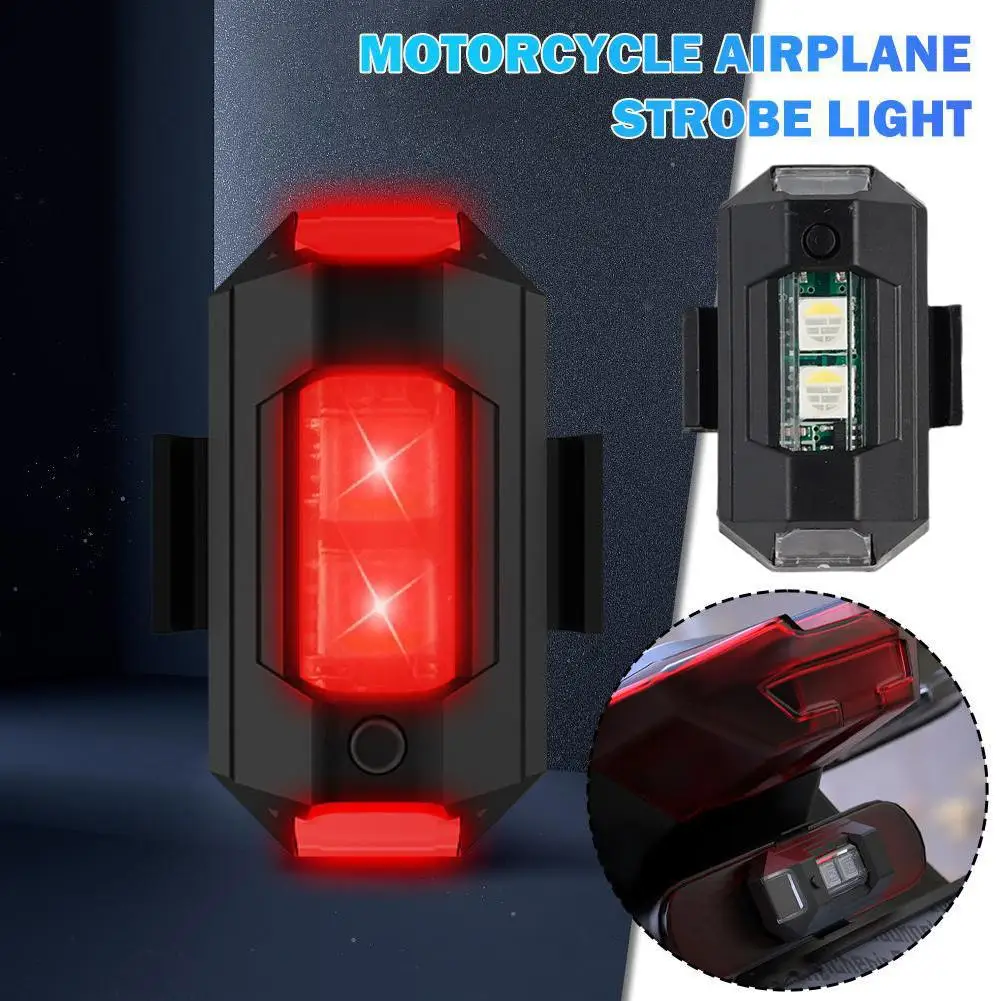 Motorcycle Lights Drone Strobe Light Usb Led Anti-collision Flashing Light Warning Aircraft Night Flying Signal Mini Bi U1o7