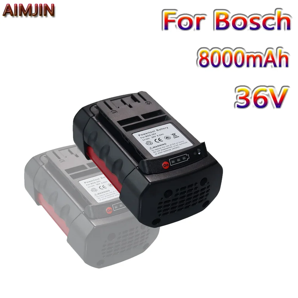 Batteria Di Ricambio Per Elettroutensili A Batteria Agli Ioni Di Litio 36V 8000Mah Per Bosch 8.0A Bat810 Bat840 2607336173 D70771 Gbh 36V-Li 36Vf-Li