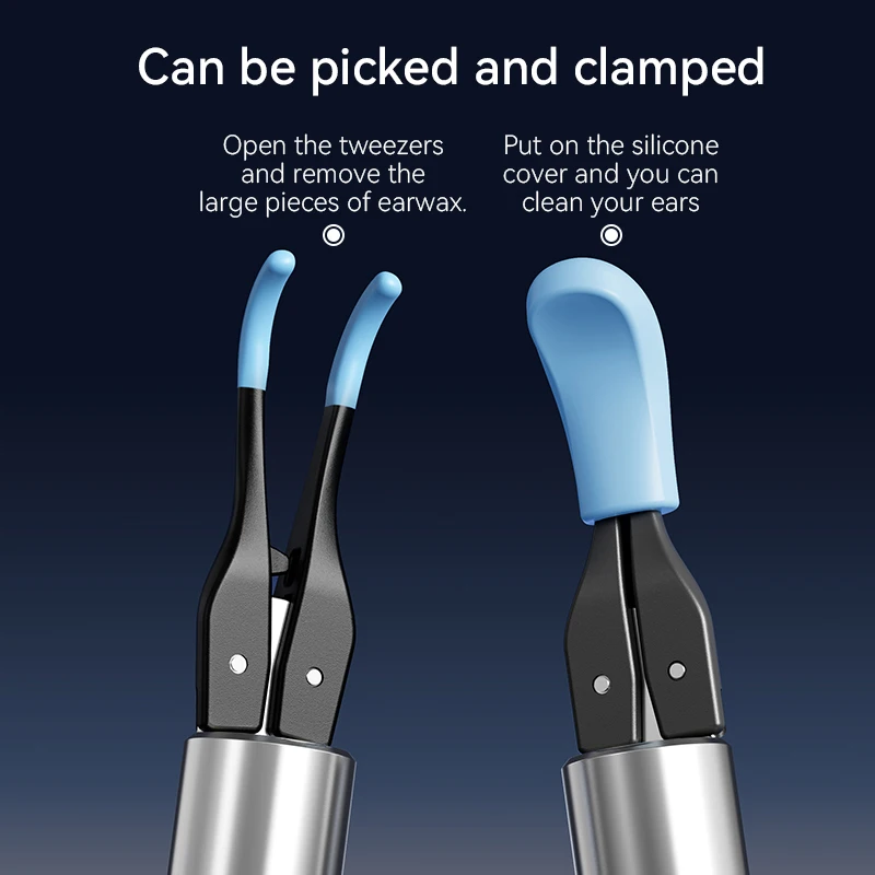 Ear Wax Removal Tool with 12MP Camera Ear Cleaner Omnidirectional Tweezers Wireless Earwax Remove Tool with 6 Ear Spoon Ear Care 3