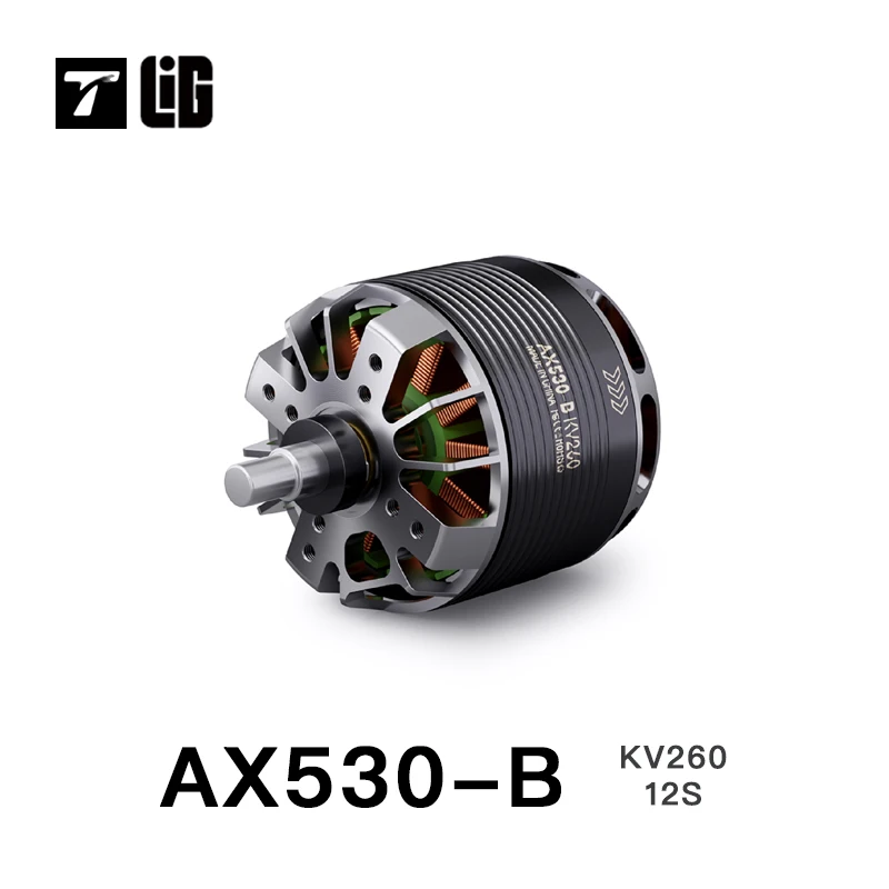 Moteur KV260 pour drone aile fixe, propulsion avion RC, noir