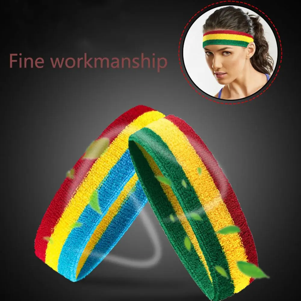 

Breathable for Sport Gym Basketball Stretch Headband Head Band Sweatband Hairband Yoga Band