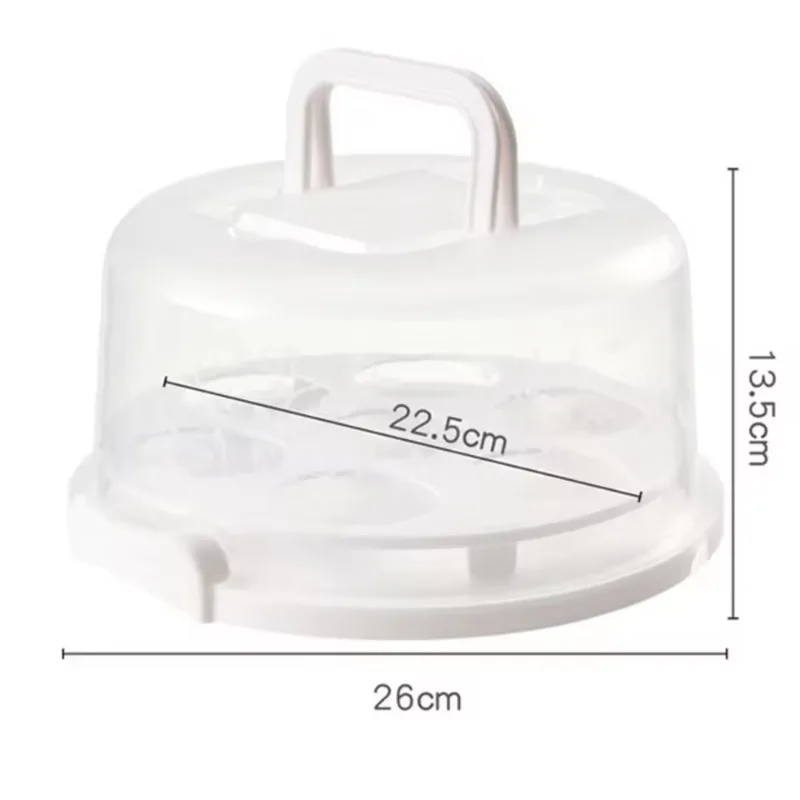 Portable Cake Box with Handle, Dustproof Baking Pastry Storage Box, Cake Carrier and Tr... - SKU PCBH0918 - UGI Packaging
