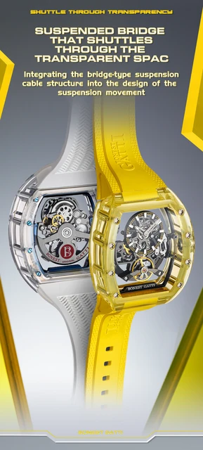 bonest gatti 腕時計自動巻きスケルトン