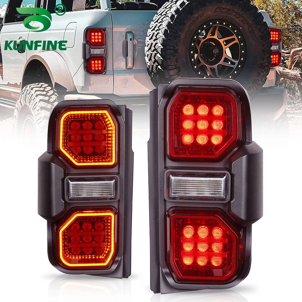 

Pair Of LED Car Tail Light Assembly For Ford Bronco 2021-2023 Brake Signal light Car led Tail light Tuning Parts