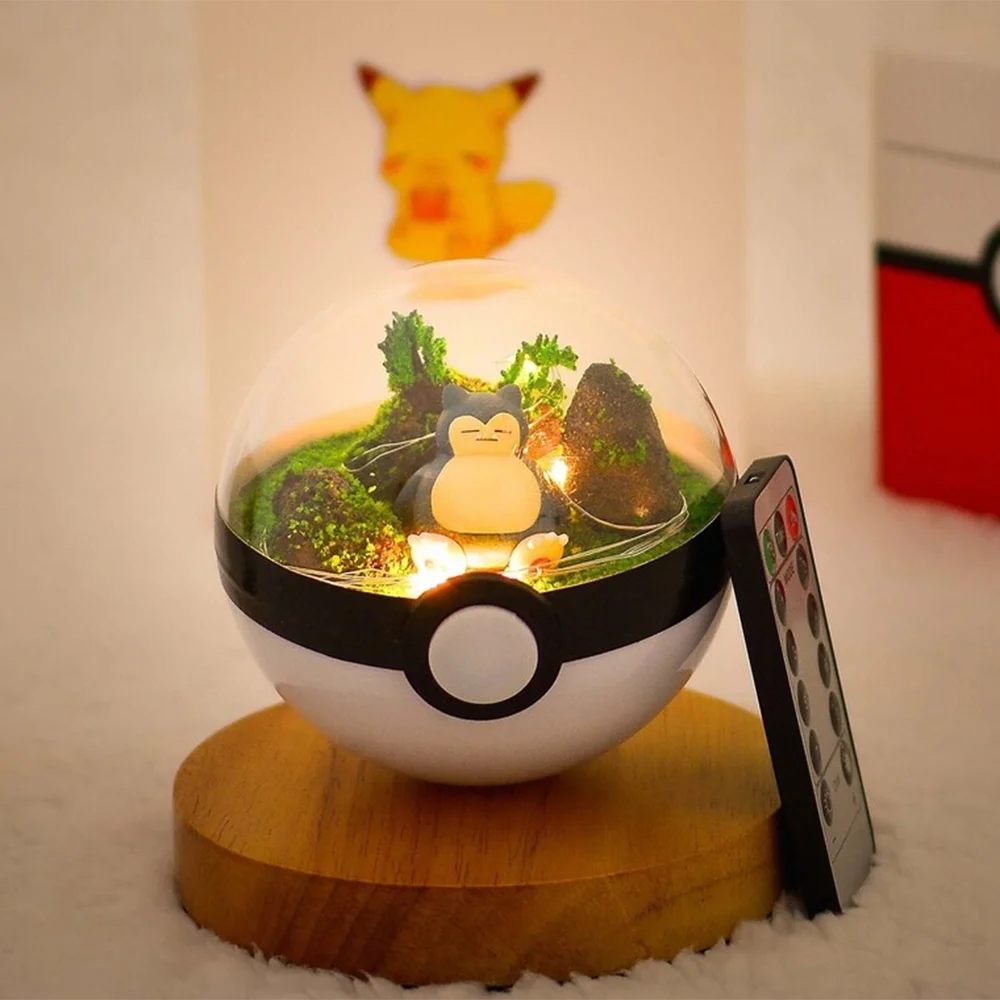 Pokemon Ball Figures Snorlax Pokeball Regali Pokemon Migliori Regali Pokeball Artigianato Fai Da Te Con Led