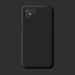 Shockproof TPU Liquid Silicone Protective Phone Back Cover - for Honor X8 2022 (Black)