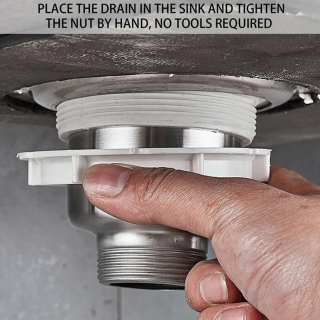 bonde lavabo Filtre de Vidange en Acier Inoxydable pour Évier de Cuisine – Image 4