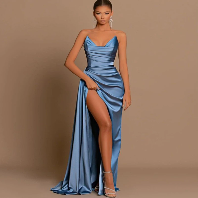 

Bowith Evening Luxury Dress Prom Elegant Women Long Dress Wedding Party Formal Occasion Female Gowns Gala vestidos para mujer