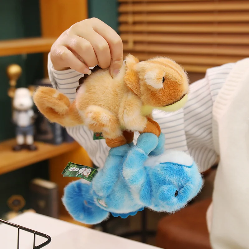 20cm Cartoon Colorful Chameleon Plush Doll Magnetic Reptile Toy Cute Home Decor Gift for Children Simulation Soft Stuffed Animal