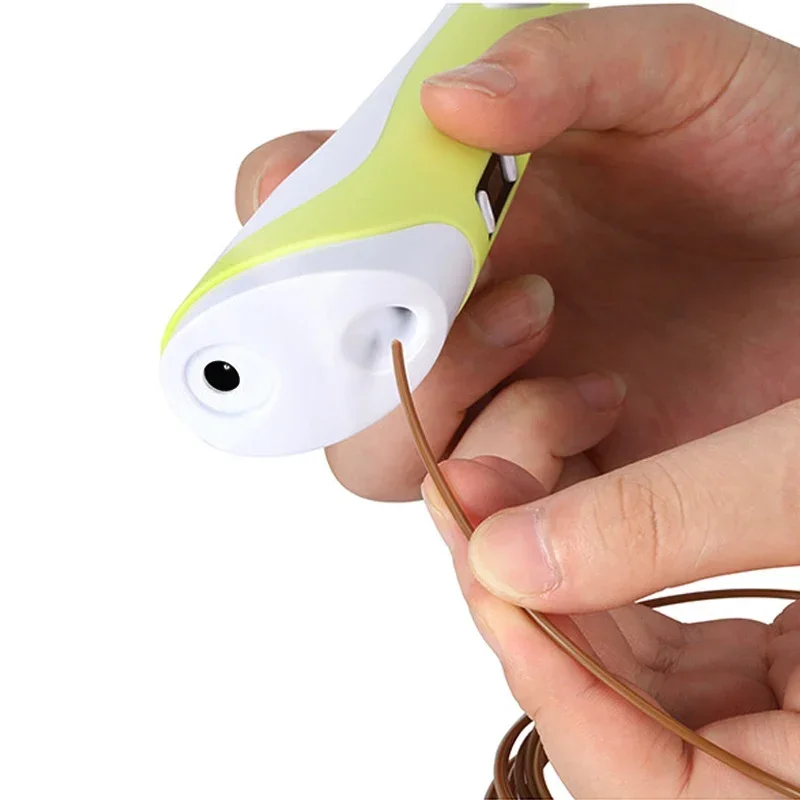 LED Screen 3D Printing Pen with PLA Filament for Creative Design and Drawing - Perfect Gift for Kids