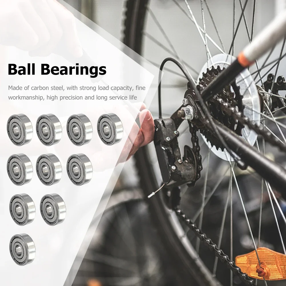 Miniature Ball Bearings 10Pcs 626zz 688zz 625ZZ Pulley Linear Bearing Deep Groove Carbon Steel for Skateboard Scooter ball bearings miniature bearings mini ball bearing