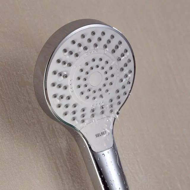 หัวฝักบัวแรงดันสูงแบบมือถือพร้อมสวิตช์เปิด/ปิดหยุดน้ำ ประหยัดน้ำ หัวฝักบัวแรงดันสูงพร้อมสายยางยาว 1.5 ม. ชุดห้องน้ำ 1