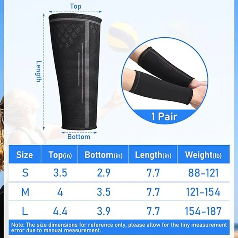 1Pc Volleyball Arm Sleeves Elastic Forearm Compression Sleeve Breathable Wrist Support Arm Warmers Passing Forearm Sleeves arm warmers