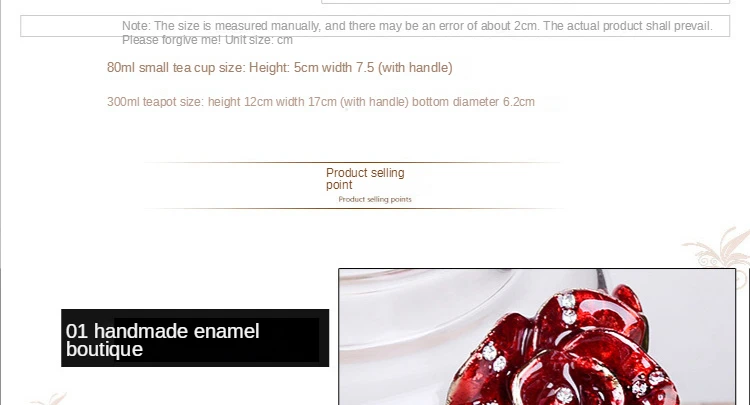 Description Picture 4 of itemCreative Hand-painted Enamel Color Tea Pot Heat-resistant Glass Single Pot Teapot High-grade Flower Tea Kungfu Water Pots Kettle