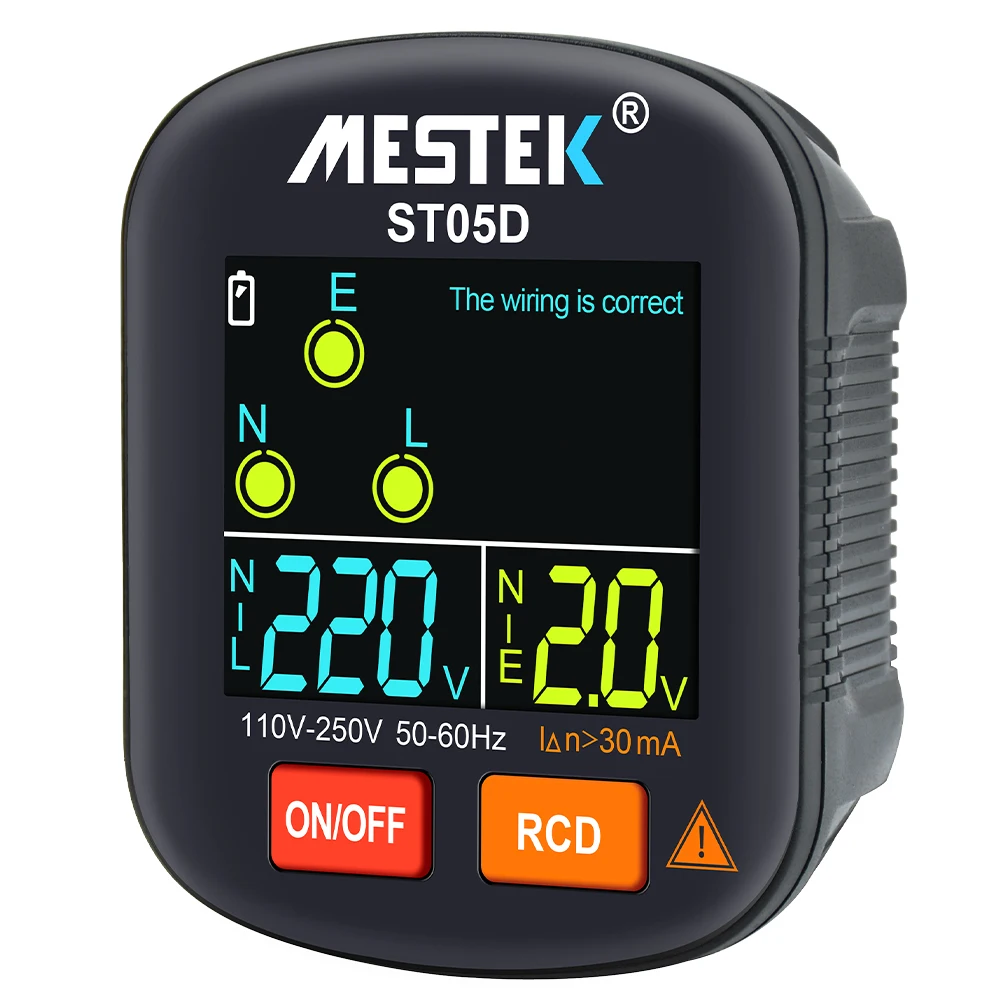 Voltage Test Socket Detector UK/EU/US Zero Line Plug Digital Socket Tester 30mA Zero Line Phase Check test Breaker Finder
