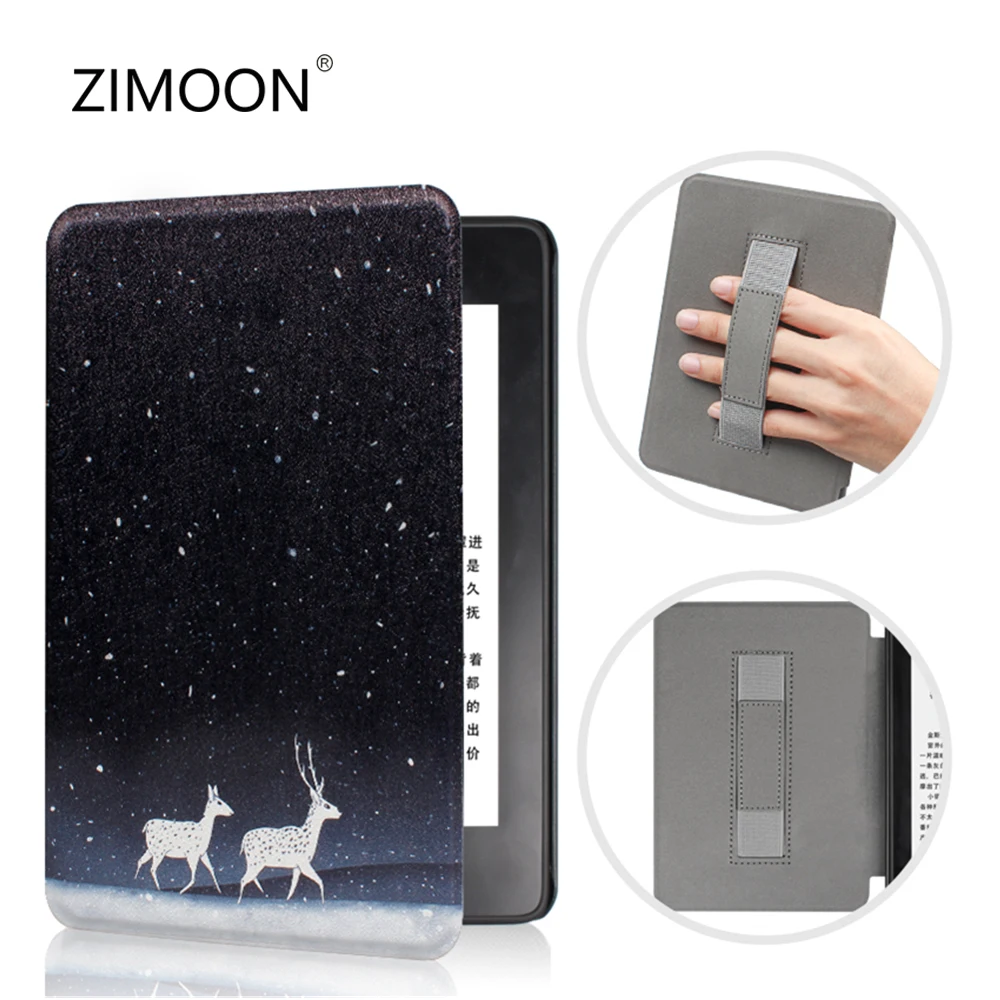 For Kindle Paperwhite 11th Smart Case With Hand Strap Cover