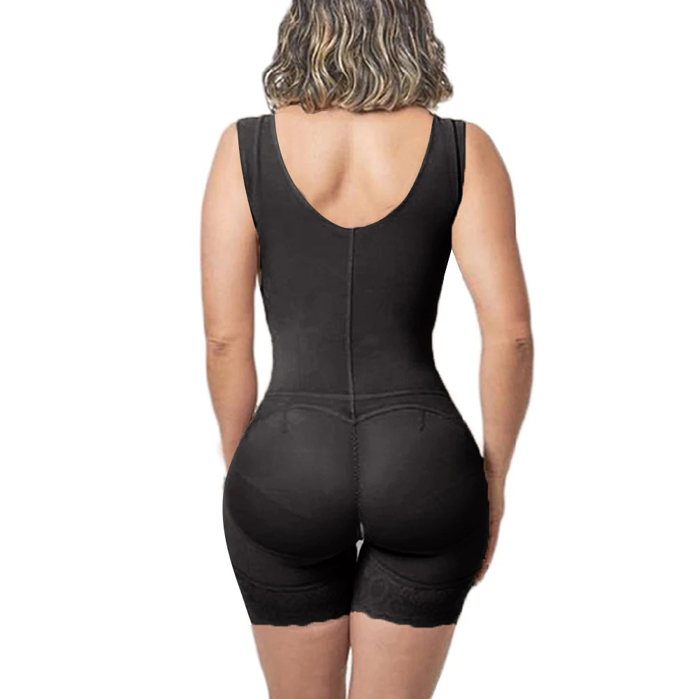 Post Surgery High Compression Shapewear Adjustable Bra Body Shapers Women With Hook And Eye Front Closure