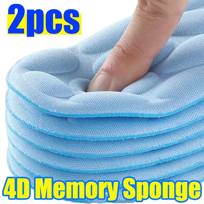 

4D Massage Insoles Memory Foam Sports Insole for Men Women Breathable Deodorant Shoes Sole Cushion Feet Orthopedic Shoe Pads