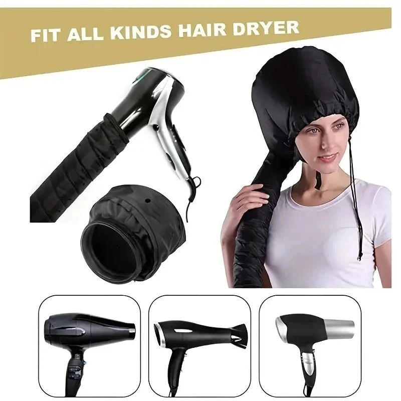 Warm Air Bonnet Cap 1pc Effortless Home Hair Care Quick Drying & Styling Portable Energy-Efficient All Hair Types