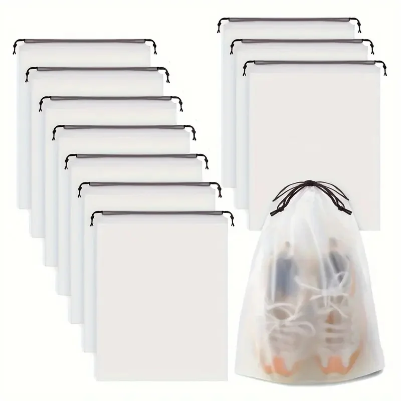 Shoe Storage Bag 10 Travel Shoe Storage Bags Portable Waterproof Packing Bags Transparent Organizer Bags
