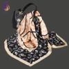 BYSIFA Letters Silk Scarf Shawl Spring Fall Fashion Square Coffee Orange Scarves Foulard Winter Women Headscarves Accessories 4